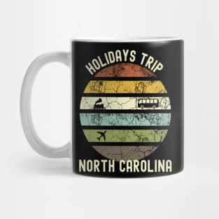 Holidays Trip To North Carolina, Family Trip To North Carolina, Road Trip to North Carolina, Family Reunion in North Carolina, Holidays in Mug